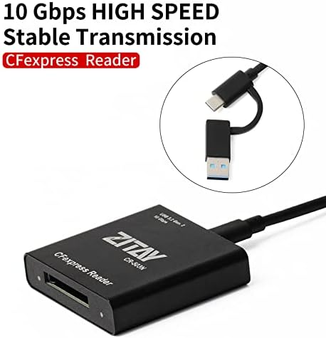 ZITAY CFexpress B Kart Okuyucu CFexpess B Tipi Hafıza Kartı Okuyucu USB 3.2 Gen 2 10Gbps Thunderbolt 3 USB3.1 ve