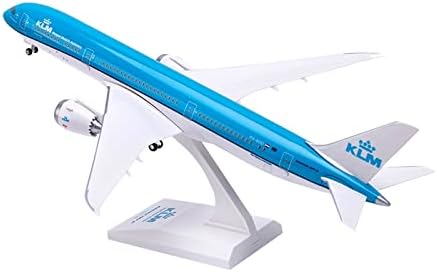 Uçak Modelleri 32cm için Fit HAVA KLM Boeing B787 Uçak Modeli Reçine Döküm Model Uçak Modeli Yapı Kiti Grafik Ekran