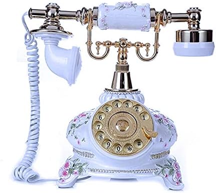 TelPal Döner Telefon Retro Eski Moda Sabit Telefonlar Klasik Metal Çan, Kablolu Telefon Ev ve Dekor için