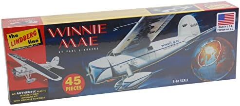 Lindberg Modelleri 1: 48 Ölçekli Winnie Mae Uçak model seti