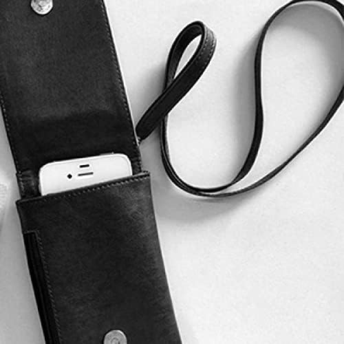 DIYthinker Kalın Dudaklar Kadın Siyah Mutlu Desen Telefon Cüzdan çanta Asılı Cep Kılıfı Siyah Cep