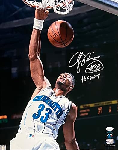 Alonzo Yas imzalı yazılı 16x20 fotoğraf NBA Charlotte Hornets JSA Tanık