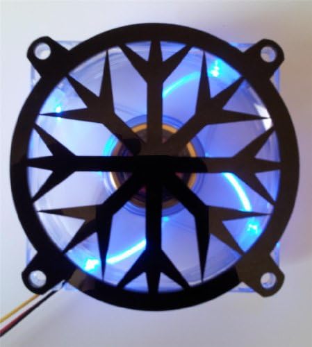 Inspired Lazer Tasarım Özel Akrilik kar tanesi bilgisayar fanı ızgara 120mm