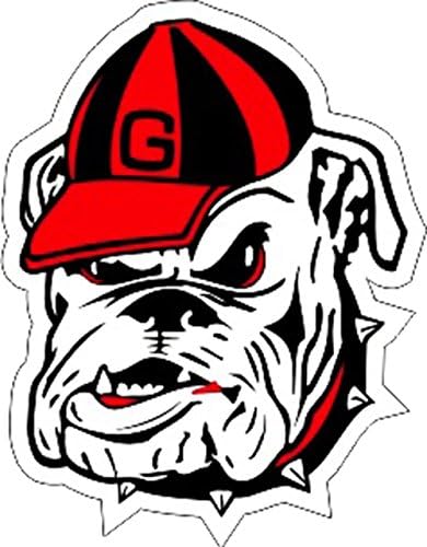 Craftique Georgia Bulldogs UGA Bulldog Kafa Çıkartması