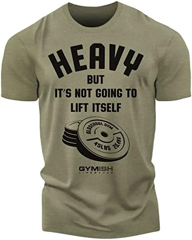 Gymish Yaşam Tarzı Egzersiz Komik Erkek Gömlek, Deadlift Spor Salonu, Motivasyon Ağırlık Kaldırma Hediye T-Shirt