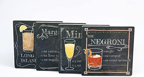 Mantar Sırtlı 4 Emici Seramik içecek Altlığı, Sanatçı Tasarımı, 4” x 4 Kare Bardak altlığı Takımı, Masayı Korur,