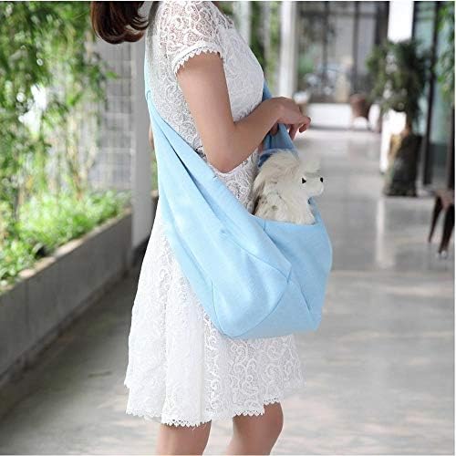 Meilishuang evcil hayvan sırt çantası, evcil hayvan çantası Katlanabilir Tek Omuz Pet Geri Çapraz Çanta Nefes Köpek