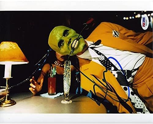 Jim Carrey Maske 8x10 Fotoğraf İmzalı İmzalı Otantik PSA / DNA COA