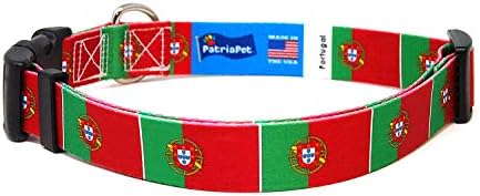 Portekiz köpek tasması / Portekiz Bayrağı / Çabuk Açılan Toka / Made in NJ, ABD | Ekstra Küçük Köpekler için