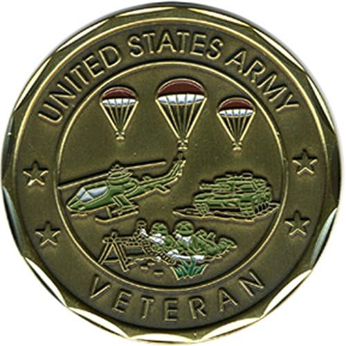 EC Tahsil Veteran Hizmet Ordu Sikke ABD Ordusu Paraları Askeri Hediyeler Erkekler Kadınlar için