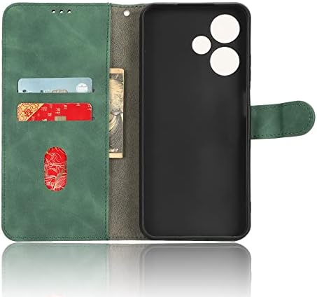 Lnfinix HOT 30 Play Case ile uyumlu Cep Telefonu kılıfı, Kredi Kartı Tutuculu Flip Case PU Deri Telefon Kılıfı Bilek