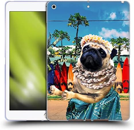 Kafa Çantası Tasarımları Resmi Lisanslı Rastgele Galaxy Aloha Hawaiian Pug Hayvanlar Yumuşak Jel Kılıf Apple iPad