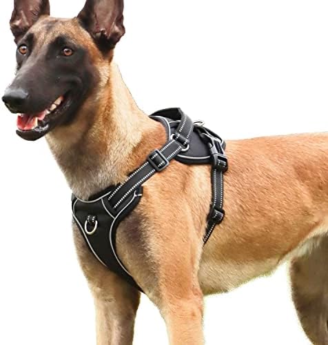 Köpekler için Saplı Annalovic Yansıtıcı Taktik Köpek Koşum Takımı, Çekme Yok Askeri Köpek Koşum Takımı, Ayarlanabilir