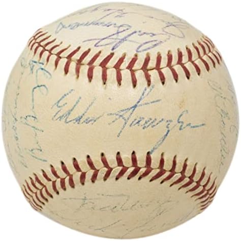 1958 Philadelphia Phillies Takımı İmzaladı Beyzbol Ashburn Roberts + 24 Diğerleri PSA İmzalı Beyzbol Topları