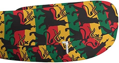 Rastafarian Aslan Bayrağı seyahat boyun yastığı Bellek Köpük U Şekli Uçak Yastık Baş Desteği için