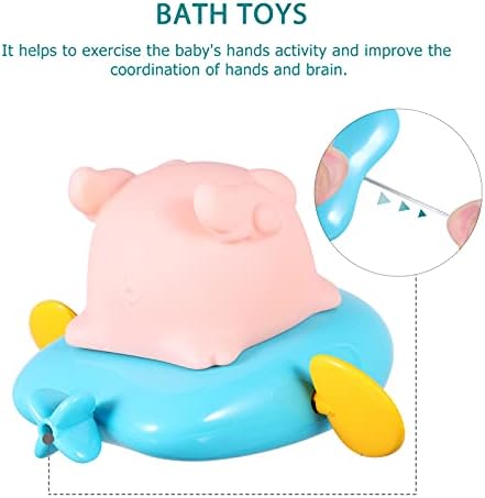 STOBOK Yürümeye başlayan çocuk oyuncakları Banyo Oyuncakları Banyo Yağmurlama 1 Adet Yüzen Banyo Domuzlar Su Sprey