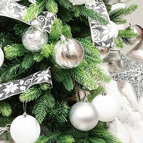 SLK Noel Top Süsleri Kırılmaz, Noel Asılı Ağaç Süsleri Plastik Toplar, Noel Süsleri için Önceden Gerilmiş Paketlenmiş