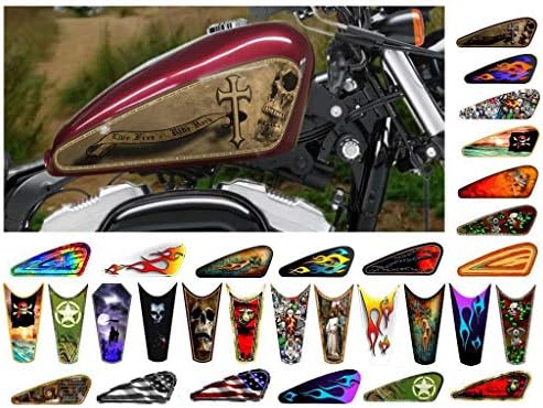 Motosiklet Gaz Tankı Çıkartmaları / Setleri-Harley Davidson Sportster Honda Shadow Suzuki Kawasaki Hint Yamaha (Tozlu