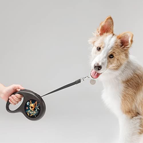 Küçük Köpek Geri Çekilebilir evcil hayvan tasması-Hayvan Tasması-Grafik Köpek Tasması-118 inç