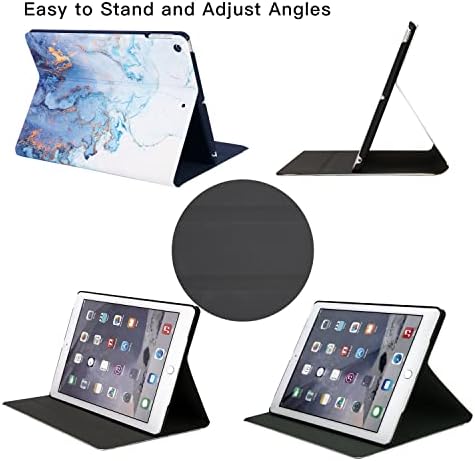 Artcase iPad 8th / 7th Nesil (10.2 inç) kılıf, mermer Kılıf PU Deri Standı Kapak ile Otomatik Uyandırma / Uyku için