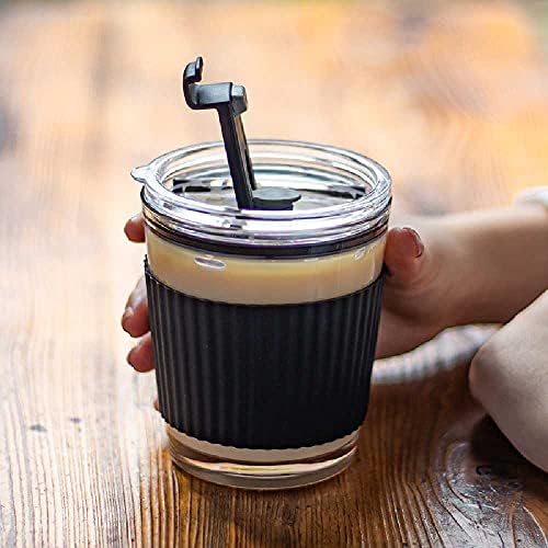 NC Mason kavanoz kullanımlık yaratıcı cam kahve fincanı şeffaf ısı yalıtımı sıcak içecek Cappuccino Latte çay tutabilir