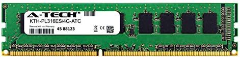 A-Tech 4GB Kingston için Yedek KTH-PL316ES / 4G-DDR3 1600MHz PC3 - 12800 ECC Tamponsuz UDIMM 1rx8 1.5 v-Tek Sunucu