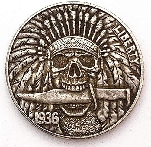 Mücadelesi Coin 1964 Amerikan Kafatası Antik Gümüş hatıra parası Tahsil Sikke Kabartmalı Bakır Sikke Madalya COPYCollection