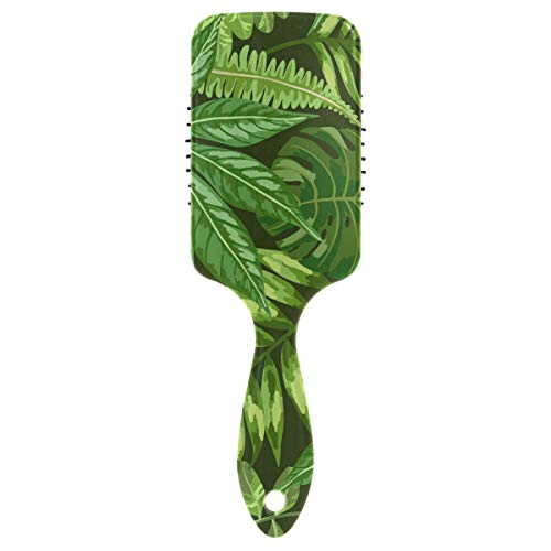 Vıpsk Hava yastığı Saç Fırçası, Plastik Renkli Yeşil Yapraklar, Kuru ve ıslak saçlar için Uygun iyi Masaj ve Anti
