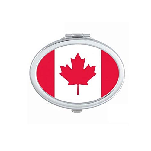 Kanada ulusal bayrak Kuzey Amerika ülke ayna taşınabilir kat el makyaj çift taraflı gözlük