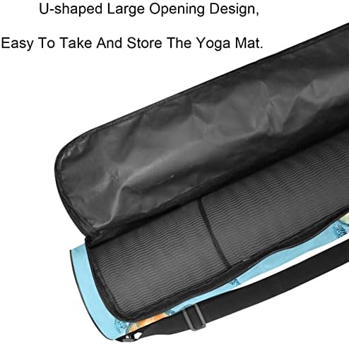Deniz Kaplumbağası Yoga Mat Çanta Tam Zip Yoga Taşıma Çantası Kadın Erkek, egzersiz yoga matı Taşıyıcı Ayarlanabilir