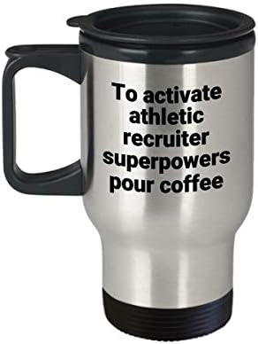 Atletik İşveren Seyahat Kupa Komik Sarcastic Süper Güç Termal Yalıtımlı Paslanmaz Çelik kahve bardağı Hediye