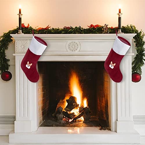 Galce Corgi Noel Çorap Aile Çorap ağaç dekor Sevimli Asılı Süslemeleri Süsler Noel için 8.2x 16.5