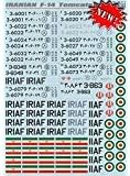 Çıkartma Uçak İran F-14 Tomcats İrania Uçak 1/48 baskı ÖLÇEĞİ 48-117