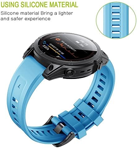 SAWIDEE 22 26mm Silikon Kordonlu Saat Sapanlar Garmin Fenix 6X6 Pro 7X7 5 5X3 3HR 945 akıllı saat kordonu Hızlı Bırakma