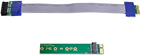 Xiwai NGFF M Anahtar NVME AHCI SSD PCI-E 3.0 1x x1 Dikey Adaptör Kablosu ile Erkek Kadın Uzatma