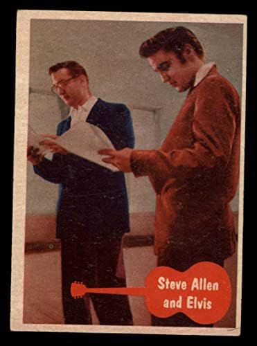 1956 Elvis Presley 13 Steve Allen ve Elvis (Kart) VG