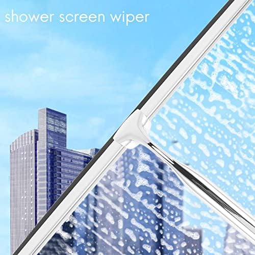 Suroene Silecek Paslanmaz Çelik duş sileceği 31cm duş sileceği Sondaj Olmadan Pencere Çektirme duvar askısı 2 Silikon