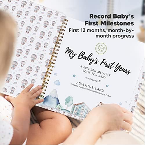 KeaBabies Mürekkepsiz Bebek El ve Ayak İzi Kiti Çerçevesi ve Erkekler, Kızlar için Bebek Anı Kitabı-Yenidoğan için