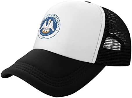 Louisiana Çocuk Beyzbol Şapkasının BOLUFE Eyalet Mührü, iyi bir Nefes Alma İşlevine, Doğal Rahatlığa ve Nefes Alabilirliğe