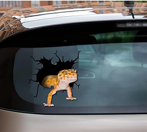 Kamelya Baskı Leopar Gecko Araba Çıkartmaları Leopar Gecko çıkartma Paketi Hayvan Çıkartmaları Vinil Pencere Çıkartması