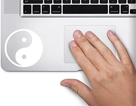 Ying Yang sembol çıkartma komik dizüstü cilt MacBook Trackpad tuş takımı etiket penceresi
