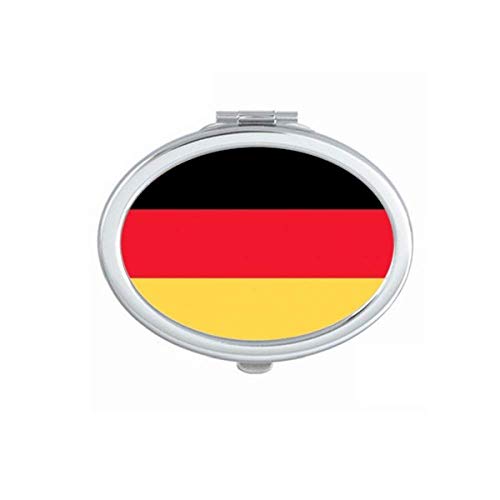 Almanya ulusal bayrak Avrupa ülke ayna taşınabilir kat el makyaj çift taraflı gözlük