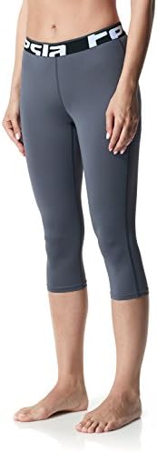 TSLA kadın Spor Egzersiz Capri Tayt, Egzersiz Koşu Kırpılmış Tayt, UPF 50 + Atletik Sıkıştırma Pantolon, Aktif Giyim