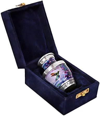 HLC Keepsake Urn - Uğultu Kuş Urn Külleri için 1 kadife kutu Çanta-Mini Keepsake evcil hayvan vazosu-Mini Anıt Uygun