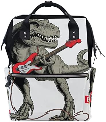 RunnıngBear Dinozor Gitar bebek bezi çantası Sırt Çantası Mumya Sırt Çantası Büyük Kapasiteli Seyahat bebek bezi