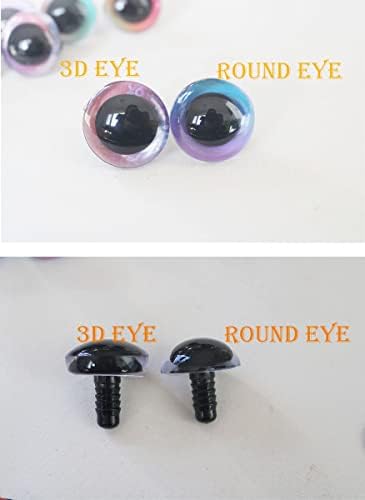 TTBHUONG 100 adet 9MM-35mm 3D öğrenci oyuncak güvenlik gözler bebek gözler için yıkayıcı ile dıy peluş bebek-TK11