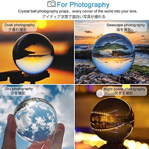 Standlı ve Kılıflı Fotoğraf Kristal Topu, Mikrofiber Kılıflı K9 Kristal Güneş Yakalayıcı Topu, Dekoratif ve Fotoğraf