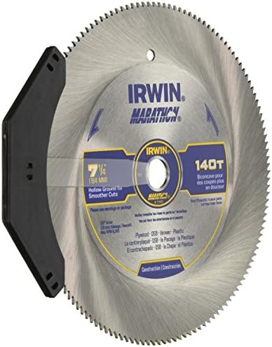 IRWİN Tools Classic Serisi Çelik Kablolu Daire Testere Bıçağı, 7 1/4 inç, 140T (21440PTL)