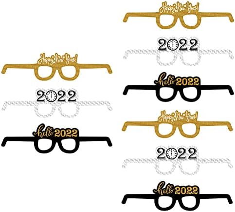 45 adet hassas yeni yıl partisi gözlük parti dekor gözlük parti gözlük ev/duvar/oda dekor için