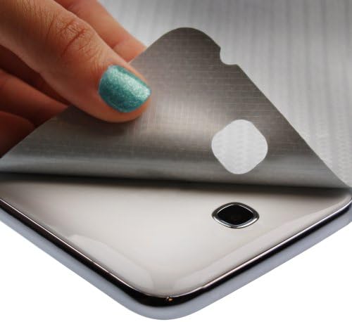 Skinomi Gümüş Karbon Fiber Tam Vücut Cilt ile Uyumlu Lenovo Yoga 2 Pro (Tam Kapsama) TechSkin ile Kabarcık Önleyici